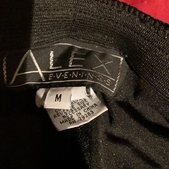 Alex Evenings Velvet Stretch Wide Leg Pants Black - Picture 7 of 11